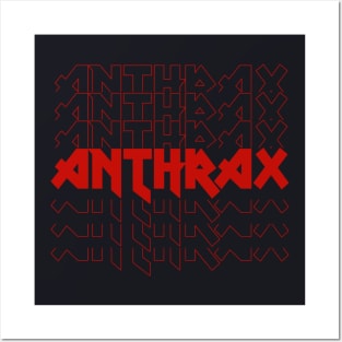 IRON TEXT || METAL ANTHRAX Posters and Art